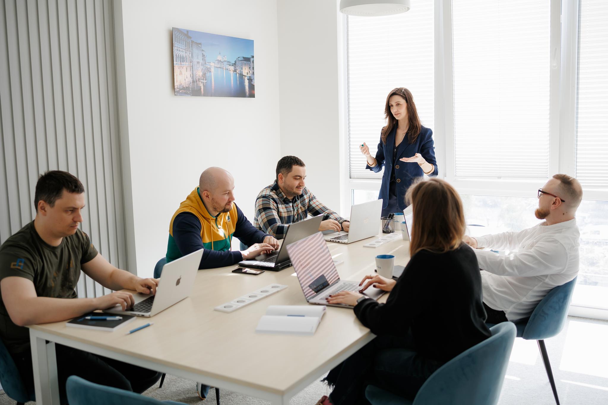 The Binariks team collaborating